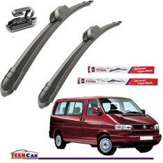 Set stergătoare VOLKSWAGEN Transporter T4 (1990&ndash;2003) TeamCar&reg; Flat &ndash; Set față