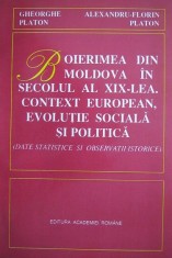 Boierimea din Moldova in secolul al XIX-lea context european Moldovei boieri