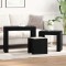 vidaXL Masa de cuibărit 3 pcs Stejar negru 61 x 30 x 50 cm 862070