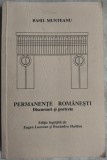 BASIL MUNTEANU - PERMANENTE ROMANESTI: DISCURSURI SI PORTRETE (CLEVELAND, 1994)