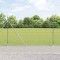 Gard pentru c&acirc;mp Argintiu 25 x 1.6 m Oțel galvanizat