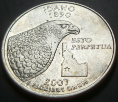Moneda QUARTER DOLLAR - IDAHO SUA, anul 2007 *cod 4297 foto