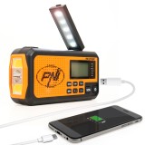 Radio Portabil Urgenta PNI DYN300 | Dinam, Solar, Lanterna LED, Powerbank 4000mAh, SOS, IPX3, FM/AM/SW