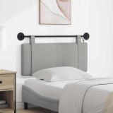 vidaXL Tăblie de pat suspendată Cu lumină LED Gri nori Țesătură 3423876
