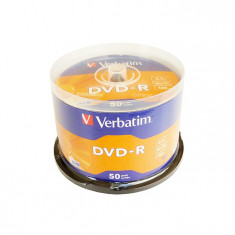 DVD-R Verbatim, 4.7 GB, 16x, 50 bucati/bulk, in cake box foto
