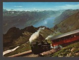 CPIB 25236 CARTE POSTALA - CALEA FERATA BRIENZ ROTHORN BAHN, TREN, LOCOMOTIVA CU ABUR, NECIRCULATA