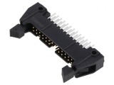 Soclu IDC Tată 26 Pin Drept cu Ejector Scurt Aurit 5A THT