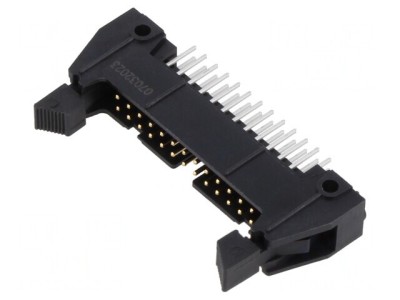 Soclu IDC Tată 26 Pin Drept cu Ejector Scurt Aurit 5A THT foto