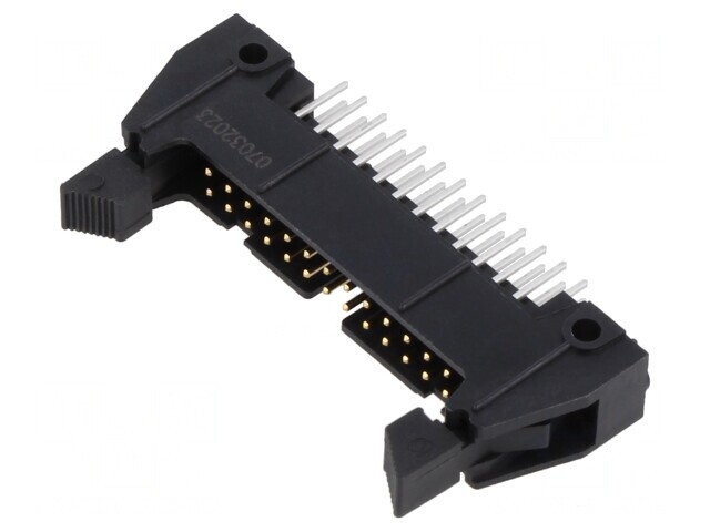 Soclu IDC Tată 26 Pin Drept cu Ejector Scurt Aurit 5A THT