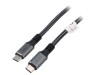Cablu USB C 3m negru-gri, Digitus