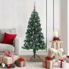 VidaXL Pom de Crăciun Artificial pentru Colț Verde 150 cm PVC și Metal 3397256