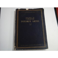 STUDII SI CERCETARI DE ISTORIA ARTEI
