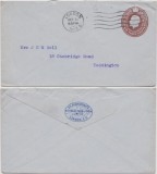 Great Britain 1923 National Bank of India Stationery Cover to Teddington D.401