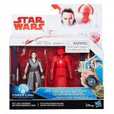 Set figurine Star Wars Force Link - Rey (Jedi Training) &amp; Elite Praetorian Guard