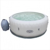 Piscina gonflabila cu hidromasaj, incalzire si filtrare, 196x66 cm, Bestway® 54148, Lay-Z-SPA, Paris