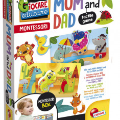 Joc tactil Montessori - Animalutele si familiile lor PlayLearn Toys