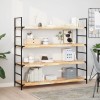 VidaXL Rafturi plutitoare 4 buc. 140x40x4cm lemn masiv acacia netratat