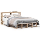 Cumpara ieftin Cadru de pat fara saltea, 150x200 cm, lemn masiv pin