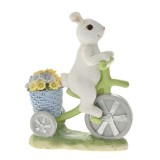 Cumpara ieftin Figurina din rasina Rabbit on Bicycle