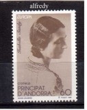 ANDORRA -Spania 1996, EUROPA CEPT, serie neuzata, MNH, Nestampilat