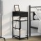 vidaXL Dulap de noapte Stejar negru 40 x 27 x 76 cm Lemn compozit