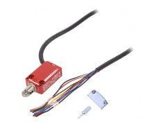 Limitator cursă rolă metalică &Oslash;11,6mm NC x2 NO 1,5A IP68