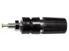 Soclu banană negru 4mm aurit 15A 2,5kV