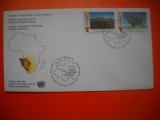 HOPCT PLIC FDC S NR 482 NAMIBIA O NOUA NATIUNE 1991 -ONU NATIUNILE UNITE -BIROUL GENEVA ELVETIA