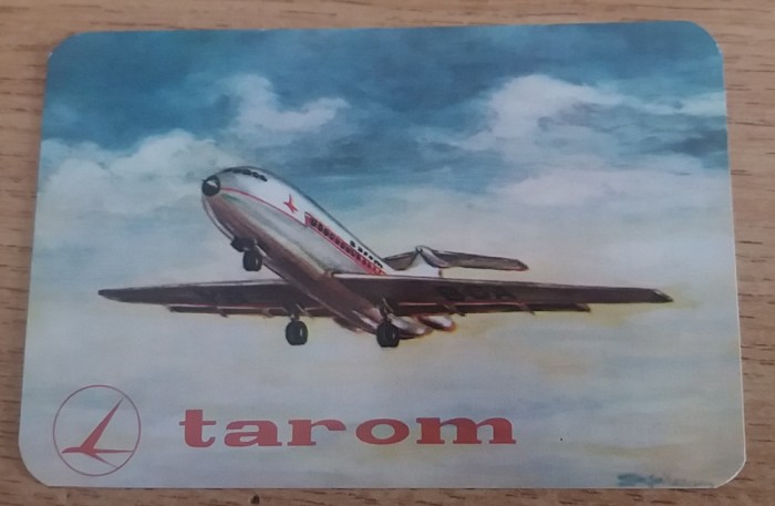 C9 - 1970 - Calendar de buzunar - aviatie - reclama TAROM