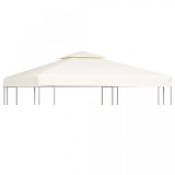 Rezervă Acoperiș marchiză 310 g / m&sup2; Alb crem 3x3 m, vidaXL