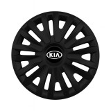 Set 4 capace roti potrivite jantelor de 15 inch (R15) compatibile KIA, Model - 313 Black