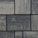 Rettango combi pavaj gri bazalt Semmelrock