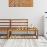 vidaXL Canapea de exterior cu braț final natural 115 x 83 x 73 cm 900551