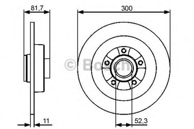 Disc frana RENAULT LATITUDE (L70) (2010 - 2016) BOSCH 0 986 479 446 foto