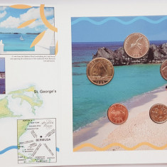M01 Bermuda set monetarie 5 monede 1993 1, 5, 10, 25 cents 1 Dollar