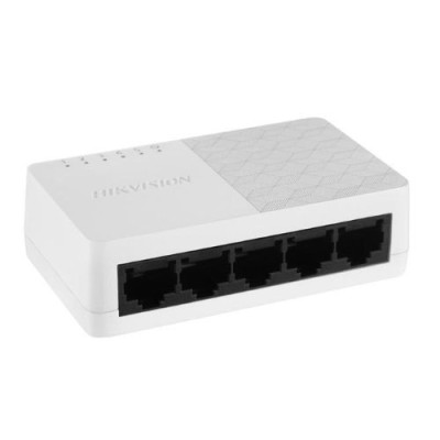 Switch 5 porturi, fara management, 10/100 Mbps - Hikvision DS-3E0105D-O SafetyGuard Surveillance foto