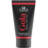 Gel pentru sex oral LUXURIA Gola Strawberry, pe bază de apă, cu aromă naturală de căpșuni, 50 ml