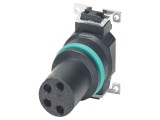 Conector M8, 4 pini, 4A, 48V, polarizare cod A - PHOENIX CONTACT