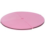 HOMCOM Covor pole dance pliabil, covor pole dance, covor de protecție &Oslash; 150 cm grosime 5 cm, acoperire plastic roz | Aosom Romania