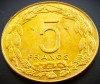 Moneda exotica 5 FRANCI CFA - AFRICA CENTRALA (GABON), anul 1998 * 4258 = UNC + LUCIU