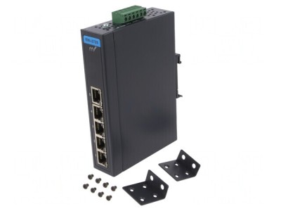 Switch Ethernet Neadministrabil 5 Porturi 12-48VDC foto