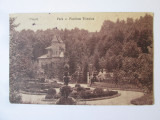 Pitesti:Parcul si Pavilionul Trivale,carte postala 1918 cu cenzura militara rara