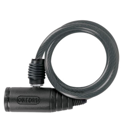 Cablu antifurt Oxford Bumper, 600mm x 6mm, fumuriu foto