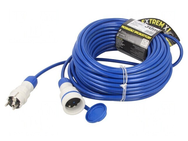 Prelungitor alimentare albastru 30m 16A