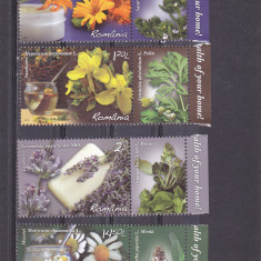 TRAIESTE SANATOS,PLANTE MEDICINALE,serie cu tabs,2015,Lp.2074, MNH ** ROMANIA.