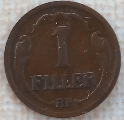 (M2032) MONEDA UNGARIA - 1 FILLER 1927 foto