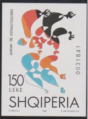 ALBANIA 1998 EUROPA CEPT - Festivaluri Nationala Colita nedantelata- MNH**