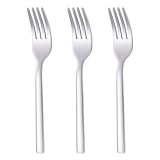 Furculite mici din otel inoxidabil, set 3 buc, 14 cm, argintiu, CMCLASS