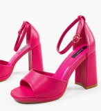 Cumpara ieftin Sandale cu toc Apolon Fuchsia