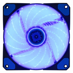 VENTILATOR SPACER PC 120x120x26 mm, BLUE light, Fluid Bearing, 53CFM, conector foto